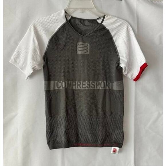 Compressport On/Off Ventilation Athletic Shirt Gray White Size Small XS - Picture 1 of 15